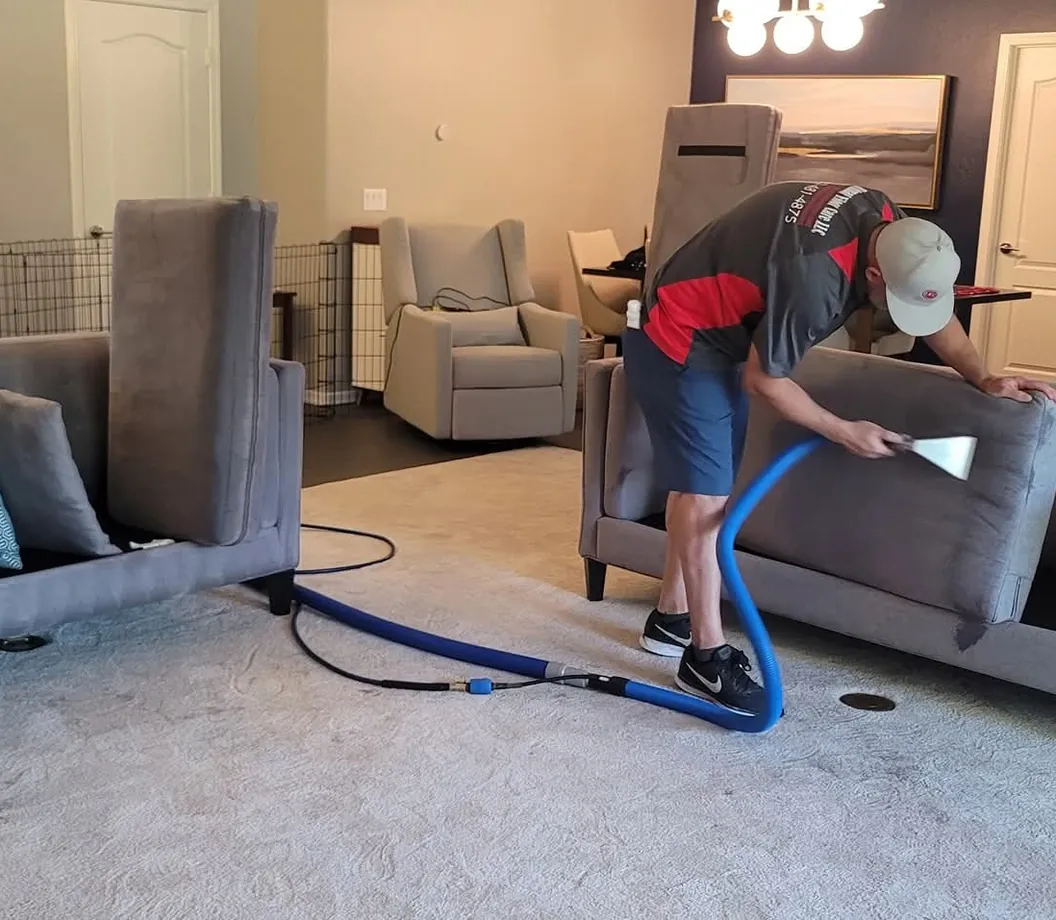 Cleaned sofa in a Phoenix living room